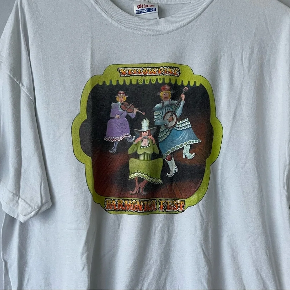 Yellowpine Harmonica‎ Fest T Shirt 2009 XL